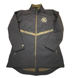 Women XL Softshell Jacket CVI Center for Veterans Full Zip Fleece Lined Outdoor